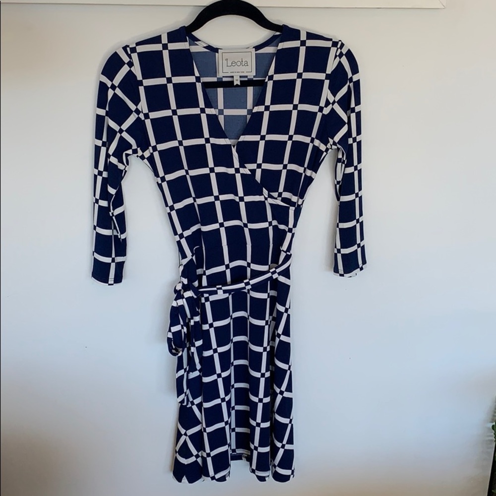 Leota Faux Wrap Dress